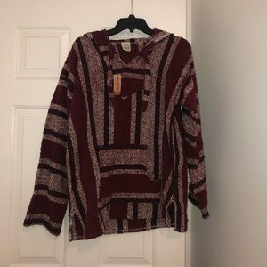 Maroon drug rug